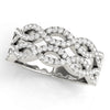 Two Row Infinity Band in Gold