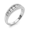 3-Row Graduating Fashion Ring in Gold