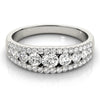 3-Row Graduating Fashion Ring in Gold