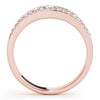 3-Row Graduating Fashion Ring in Gold