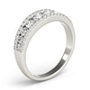 3-Row Graduating Fashion Ring in Gold