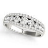 3-Row Graduating Fashion Ring in Gold