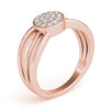 Round Diamond Fashion Band in Gold