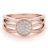Round Diamond Fashion Band in Gold