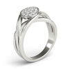 Bezel Set Cluster Fashion Band in Gold