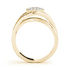 Bezel Set Cluster Fashion Band in Gold