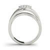 Bezel Set Cluster Fashion Band in Gold
