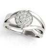 Bezel Set Cluster Fashion Band in Gold