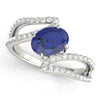 Oval Gemstone Fashion Ring in Gold (1.22 cttw)