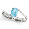 Oval Gemstone Fashion Ring in Gold (0.66 cttw)