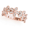 Nature Inspired Floral Shape Stackable Fashion Ring in Gold