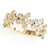 Nature Inspired Floral Shape Stackable Fashion Ring in Gold