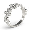 Nature Inspired Floral Shape Stackable Fashion Ring in Gold
