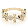 Nature Inspired Floral Shape Stackable Fashion Ring in Gold