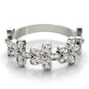 Nature Inspired Floral Shape Stackable Fashion Ring in Gold