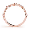 Nature Inspired Floral Shape Stackable Fashion Ring in Gold