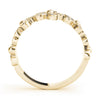 Nature Inspired Floral Shape Stackable Fashion Ring in Gold