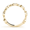 Bezel Set Stackable Ring in Gold