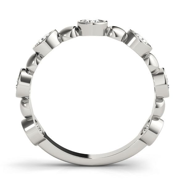 Bezel Set Stackable Ring in Gold