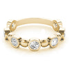 Bezel Set Stackable Ring in Gold