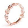 Nature Inspired Floral Shape Stackable Ring in Gold
