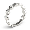 Nature Inspired Floral Shape Stackable Ring in Gold
