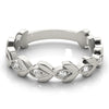 Nature Inspired Floral Shape Stackable Ring in Gold