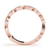 Nature Inspired Floral Shape Stackable Ring in Gold