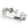 Nature Inspired Floral Shape Stackable Ring in Gold
