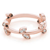 Nature Inspired Leaf Shape Fashion Band in Gold
