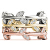 Nature Inspired Leaf Shape Fashion Band in Gold