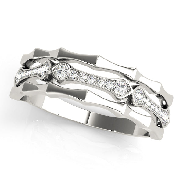 Round Diamond Fashion Band in Gold