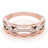 Round Diamond Fashion Band in Gold