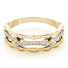 Round Diamond Fashion Band in Gold