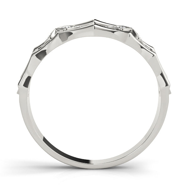 Round Diamond Fashion Band in Gold