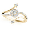 Round Diamond Fashion Band in Gold
