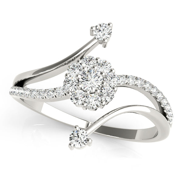 Round Diamond Fashion Band in Gold
