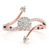 Round Diamond Fashion Band in Gold