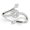 Round Diamond Fashion Band in Gold