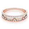 Double Row Fashion Band in Gold