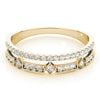 Double Row Fashion Band in Gold
