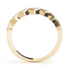 Square Shaped Milgrain Stackable Ring in Gold