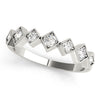 Square Shaped Milgrain Stackable Ring in Gold