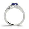 Double Row Split Shank Oval Fashion Rings in Gold