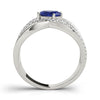 Double Row Split Shank Oval Fashion Rings in Gold