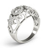 Prong Set Filigree Fashion Rings in Gold