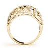 Prong Set Filigree Fashion Rings in Gold