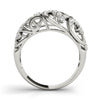 Prong Set Filigree Fashion Rings in Gold