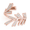 Nature Inspired Bypass Fashion Ring in Gold