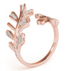 Nature Inspired Bypass Fashion Ring in Gold